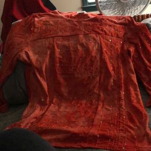 Bon Worth medium orange long sleeve too.